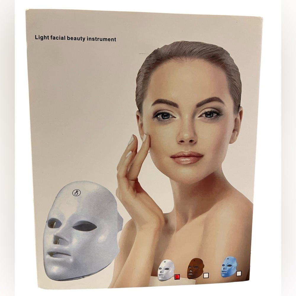 LED Facial Therapy Mask for Women - White